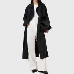 Best Linnie Double-Breasted Trench Coat Women Coats & Jackets