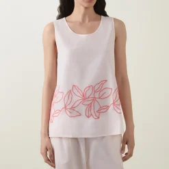 Hot Liz Woven Tank Top Women Sleepwear