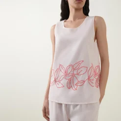 Hot Liz Woven Tank Top Women Sleepwear