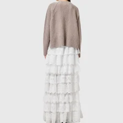Online Lizi Lace Ruffle Skirt Women Skirts