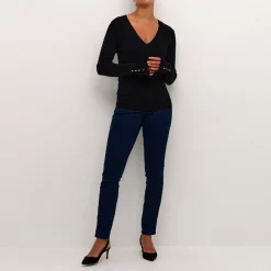 Sale Lizza Button Sweater Women Sweaters & Cardigans