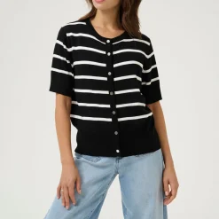 Online Lizza Striped Cardigan Women Sweaters & Cardigans