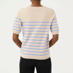 Online Lizza Striped Knit Top Women Sweaters & Cardigans