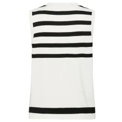 Hot Lizza Striped Knitted Sweater Vest Women Sweaters & Cardigans