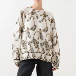 Hot Lofa Embellished Sweatshirt Women Sweatshirts & Hoodies