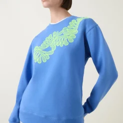 Online Logo Botanical Sweatshirt Women Sweatshirts & Hoodies