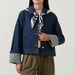 Discount Logo Denim Jacket Women Coats & Jackets