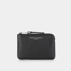 New Logo Grained Leather Cardholder Women Wallets
