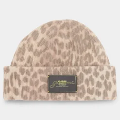 Sale Logo Leopard Beanie Hat Women Hats
