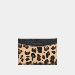 Hot Logo Leopard Cardholder Women Wallets