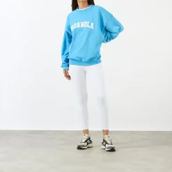 Best Logo Oversized Sweatshirt Women Sweatshirts & Hoodies