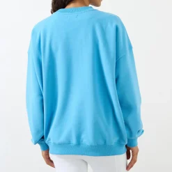 Best Logo Oversized Sweatshirt Women Sweatshirts & Hoodies