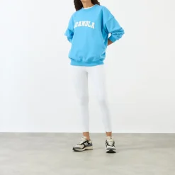 Best Logo Oversized Sweatshirt Women Sweatshirts & Hoodies