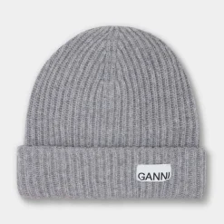 New Logo Ribbed Beanie Hat Women Hats