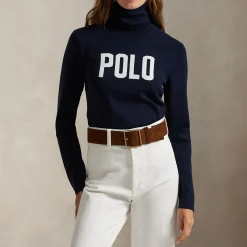 Logo Turtleneck Sweater Women Sweaters & Cardigans