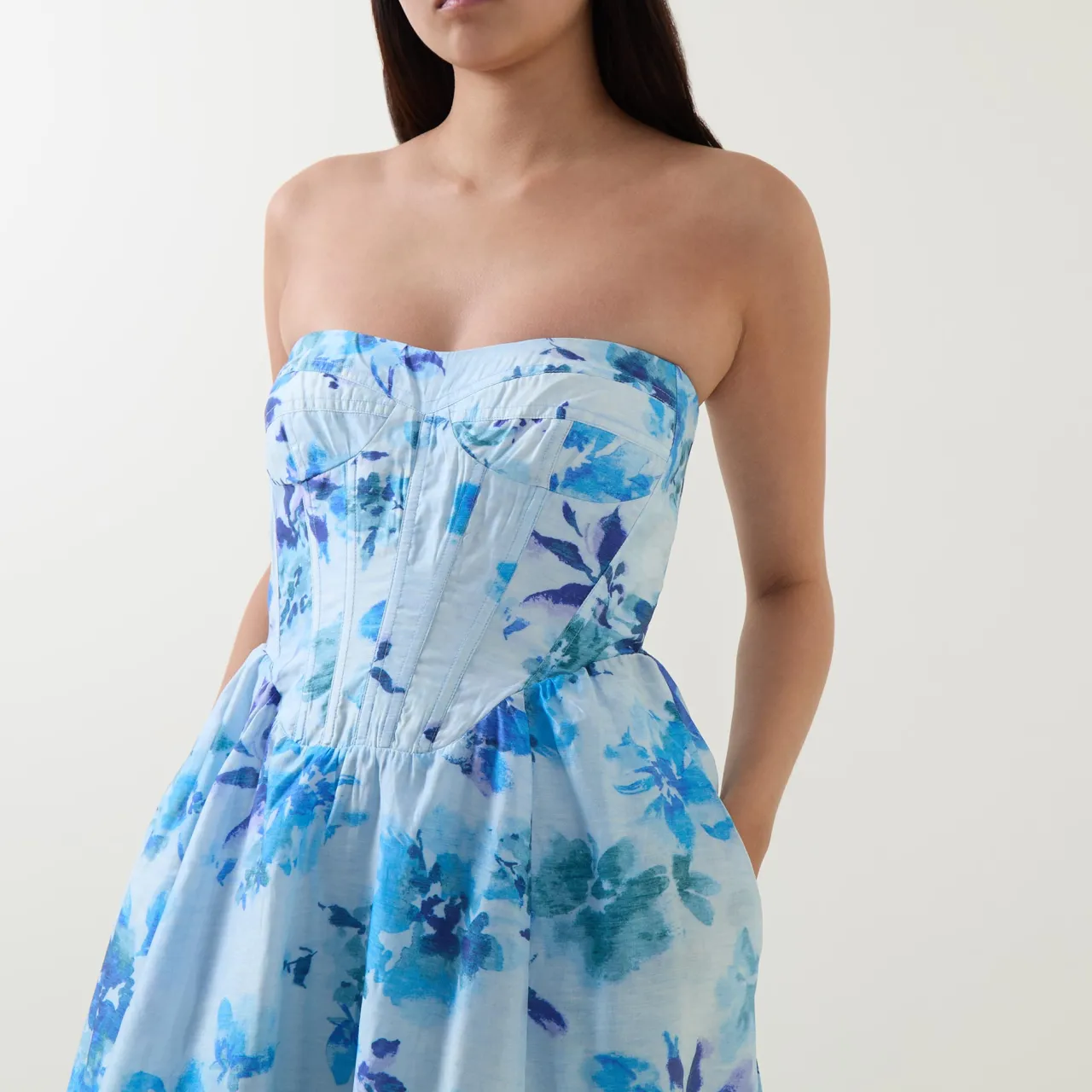 Online Lola Corset Floral Flared Dress Women Occasion Dressing