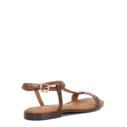 Best Lollipops Leather Chain Detail Open Toe Sandals Women Sandals