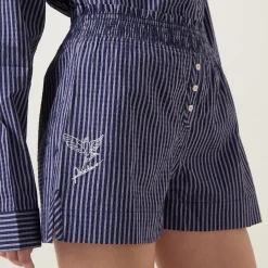 Best Lomandra Striped Pyjama Shorts Women Sleepwear