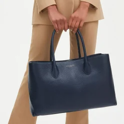 Outlet London Grained Leather Tote Bag Women Top Handle Bags|Tote Bags