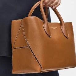 Online London Midi Smooth Leather Tote Bag Women Top Handle Bags|Tote Bags