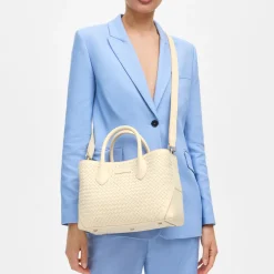 Clearance London Midi Woven Leather Tote Bag Women Top Handle Bags|Tote Bags