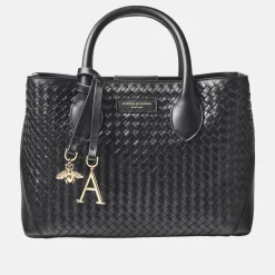 Sale London Midi Woven Leather Tote Bag Women Top Handle Bags|Tote Bags