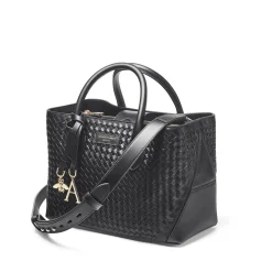 Sale London Midi Woven Leather Tote Bag Women Top Handle Bags|Tote Bags
