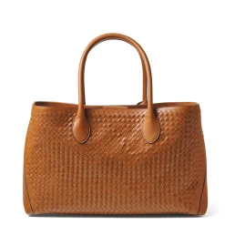 Online London Woven Leather Tote Bag Women Top Handle Bags|Tote Bags