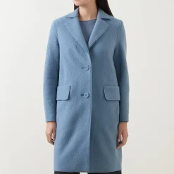 Sale Long Single-Breasted Coat Women Coats & Jackets