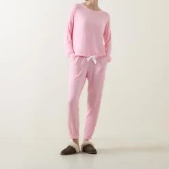 Hot Long-Sleeved Top & Bottoms Pyjama Set Women Sleepwear
