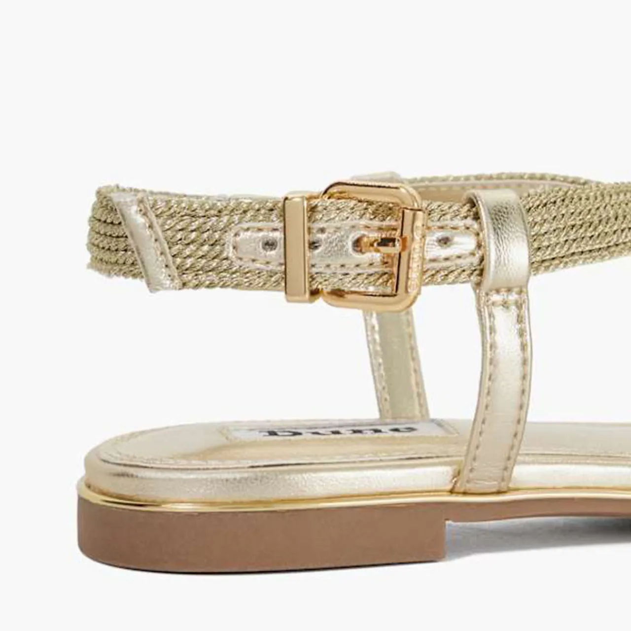Discount Lope Metallic Flat Sandals Women Sandals