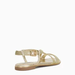 Discount Lope Metallic Flat Sandals Women Sandals
