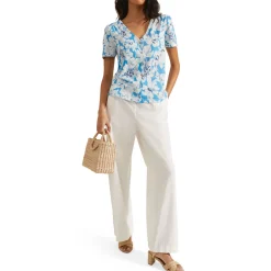 Outlet Lorenna Floral Print Blouse Women Tops