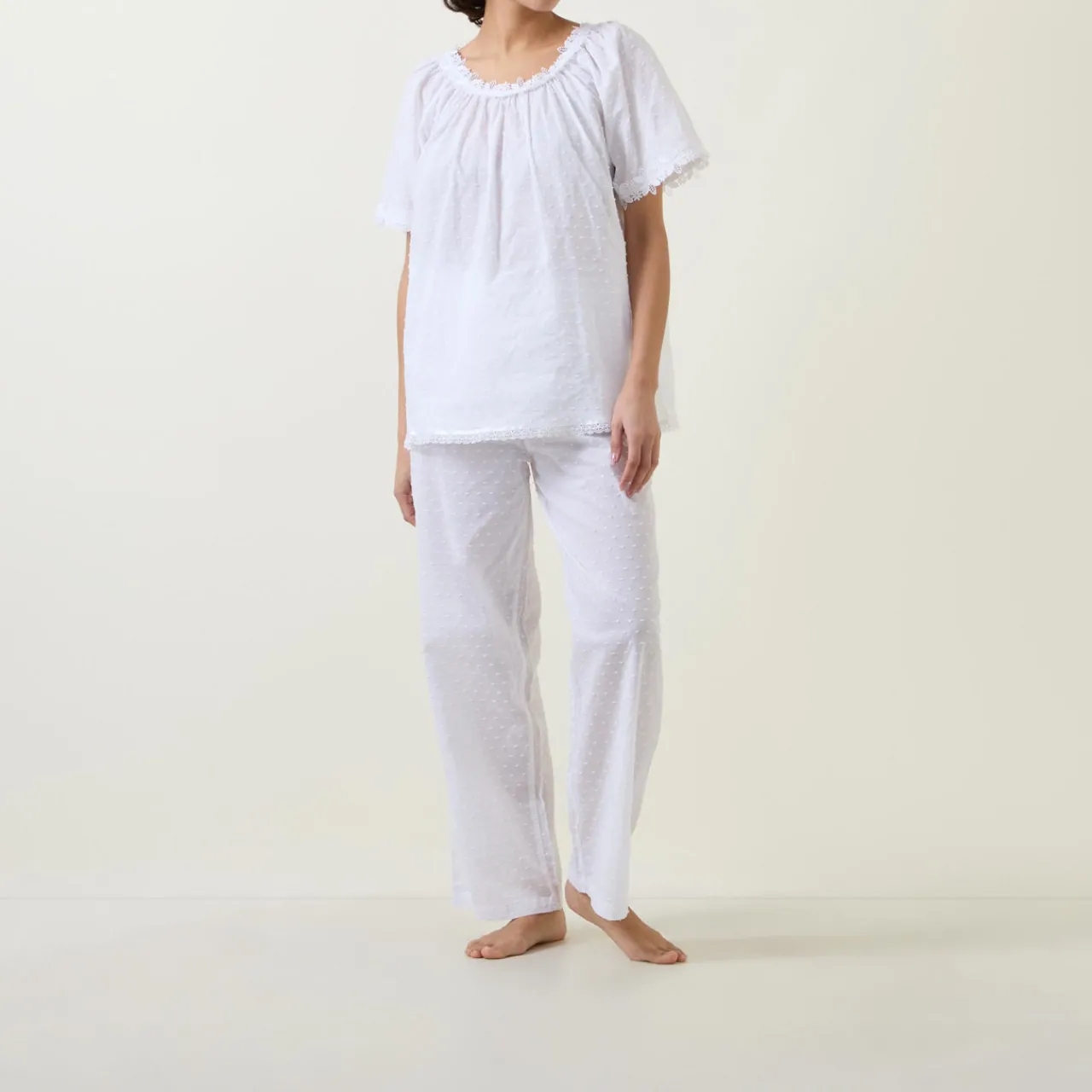 Hot Lorina Dot Pyjama Set Women Sleepwear