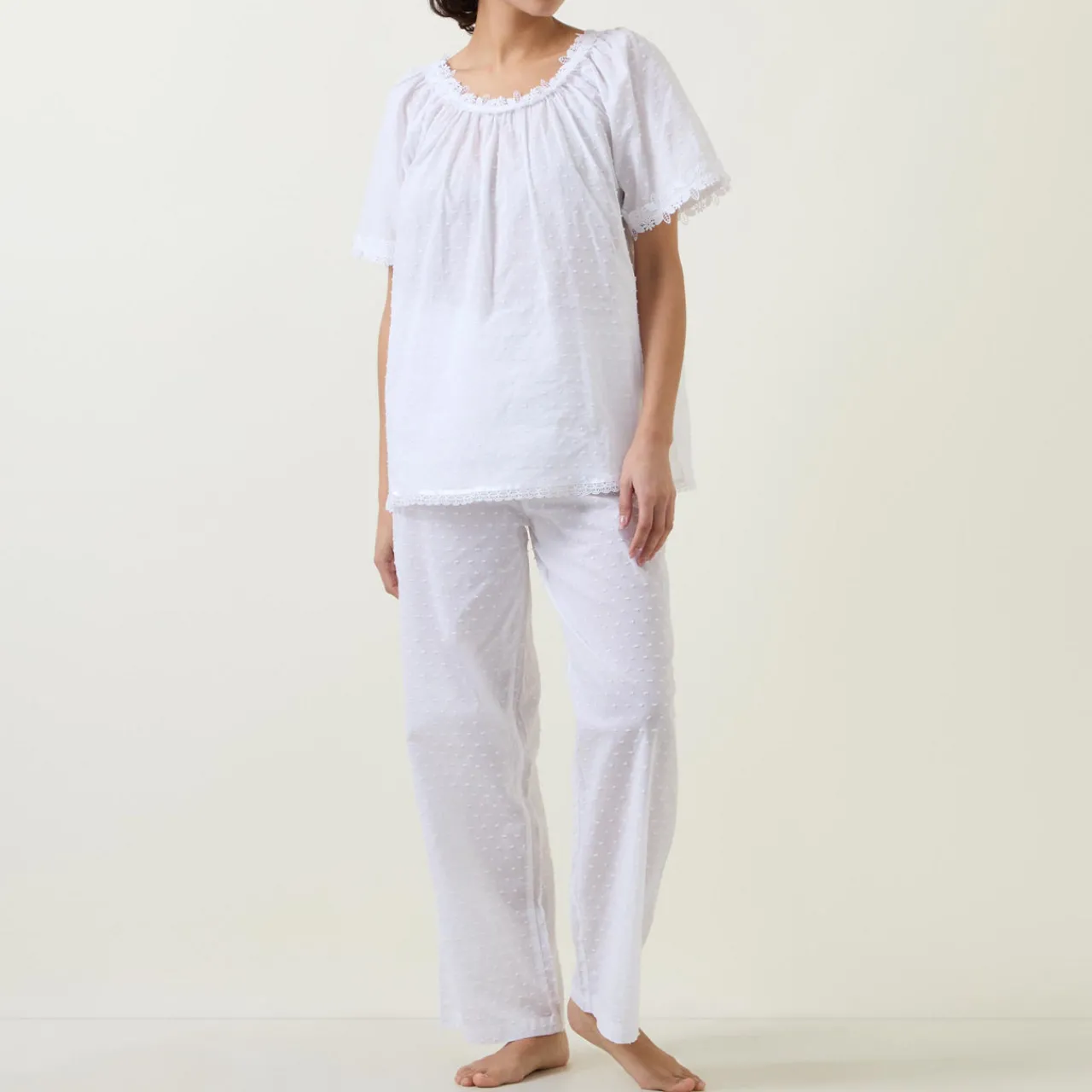 Hot Lorina Dot Pyjama Set Women Sleepwear