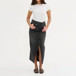 Online Louis Crossover Denim Skirt Women Skirts