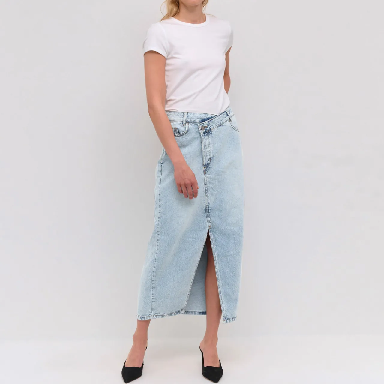 Best Louis High-Rise Denim Skirt Women Skirts