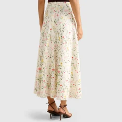 Online Louisa Floral Godet Skirt Women Skirts