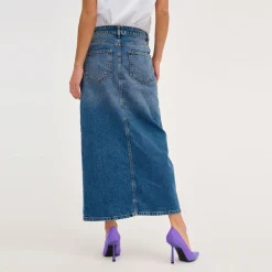 Online Louise Crossover Waist Denim Skirt Women Skirts