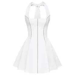 Sale Loulette Halterneck Bow Mini Dress Women Dresses