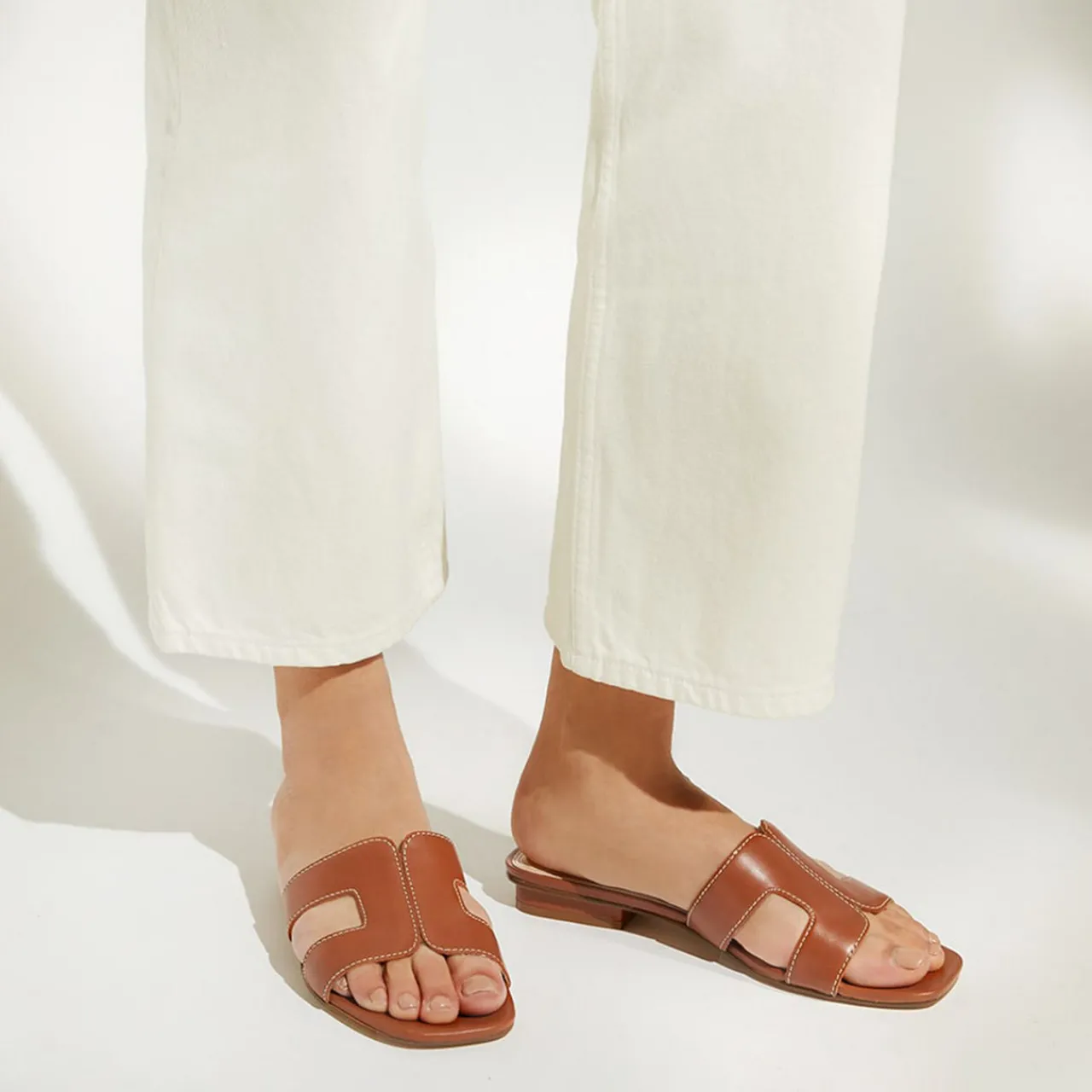 Sale Loupe Wide Fit Flat Sandals Women Sandals