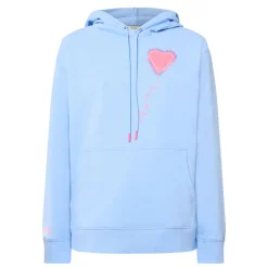 Hot Love Heart Drawstring Hoodie Women Sweatshirts & Hoodies
