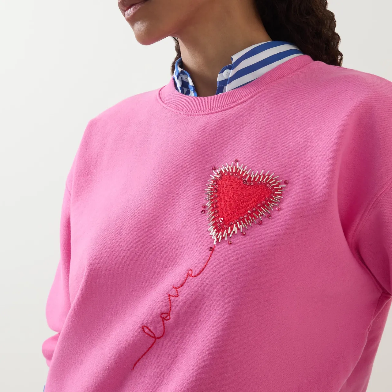 Discount Love Heart Logo Sweatshirt Women Sweatshirts & Hoodies