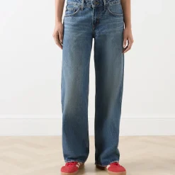 Hot Low-Rise Wide Leg Jeans Women Denim