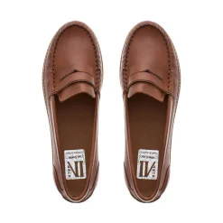 Lucentia Wedge Leather Loafers Women Loafers