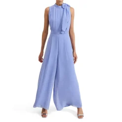 Best Lucie Tie Bow Wide Leg Jumpsuit Women Jumpsuits