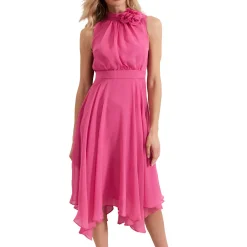 Clearance Lucinda Flower Asymmetric Dress Women Dresses