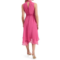 Clearance Lucinda Flower Asymmetric Dress Women Dresses