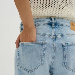 Best Lucy Cropped High-Rise Wide Leg Jeans Women Denim