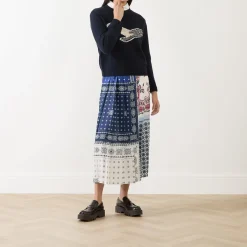 Outlet Luna Bandana Pleated Skirt Women Skirts
